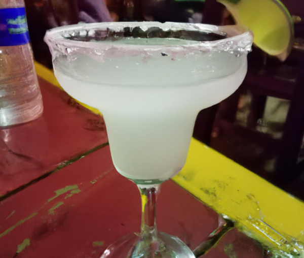 margarita in a bar in mexico